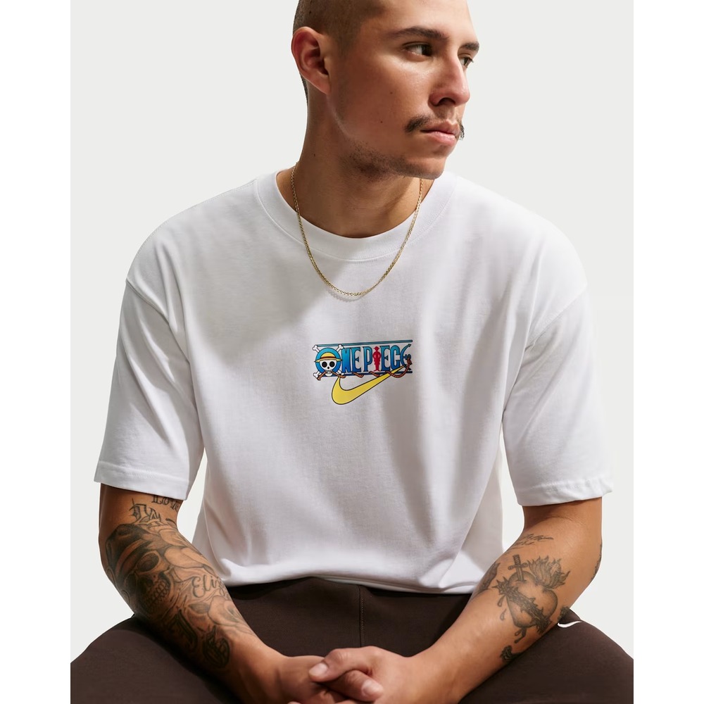 Size S- Nike x One Piece Men's White Regular Short Sleeve T-Shirt IX8507-100